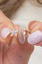 Heliophilia Silver Pendientes de Plata de Ley 925 con Oro Rosa y Circón